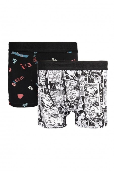 Lot de 2 boxers - Multicolours - Tudors - TDR03