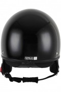 Casque BHR Demi-Jet Modèle 802 avec Visière à Disparition. Noir Métallique. M (57 cm)