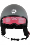 Casque BHR Demi-Jet Modèle 802 avec Visière à Disparition. Gris Opaco. L (58 cm)