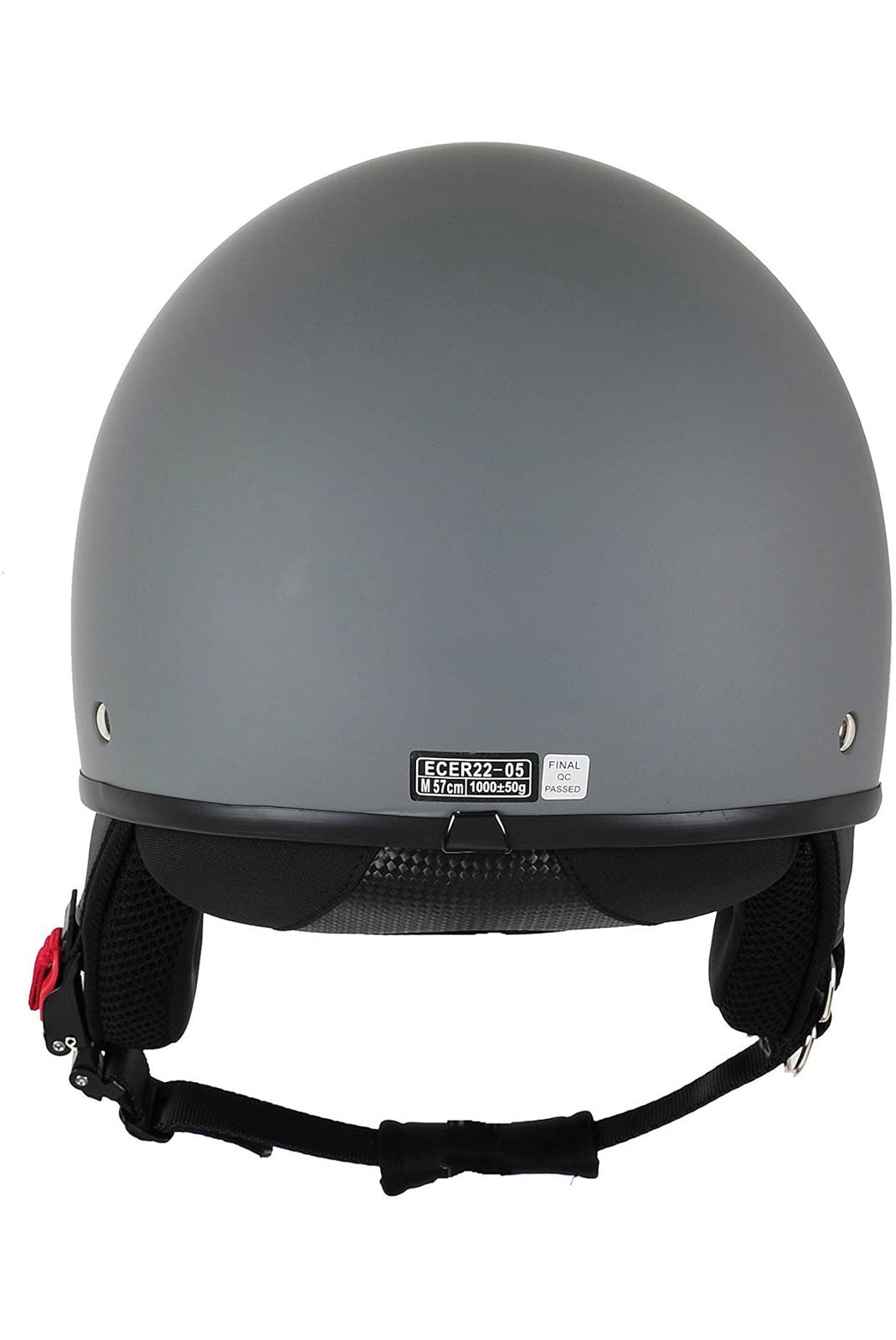 Casque BHR Demi-Jet Modèle 802 avec Visière à Disparition. Gris Opaco. L (58 cm)