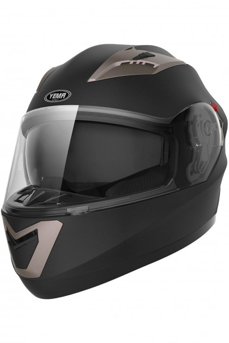 Casque Moto Intégral ECE YEMA Homologué-YEMA Double Visière XL (61-62cm)