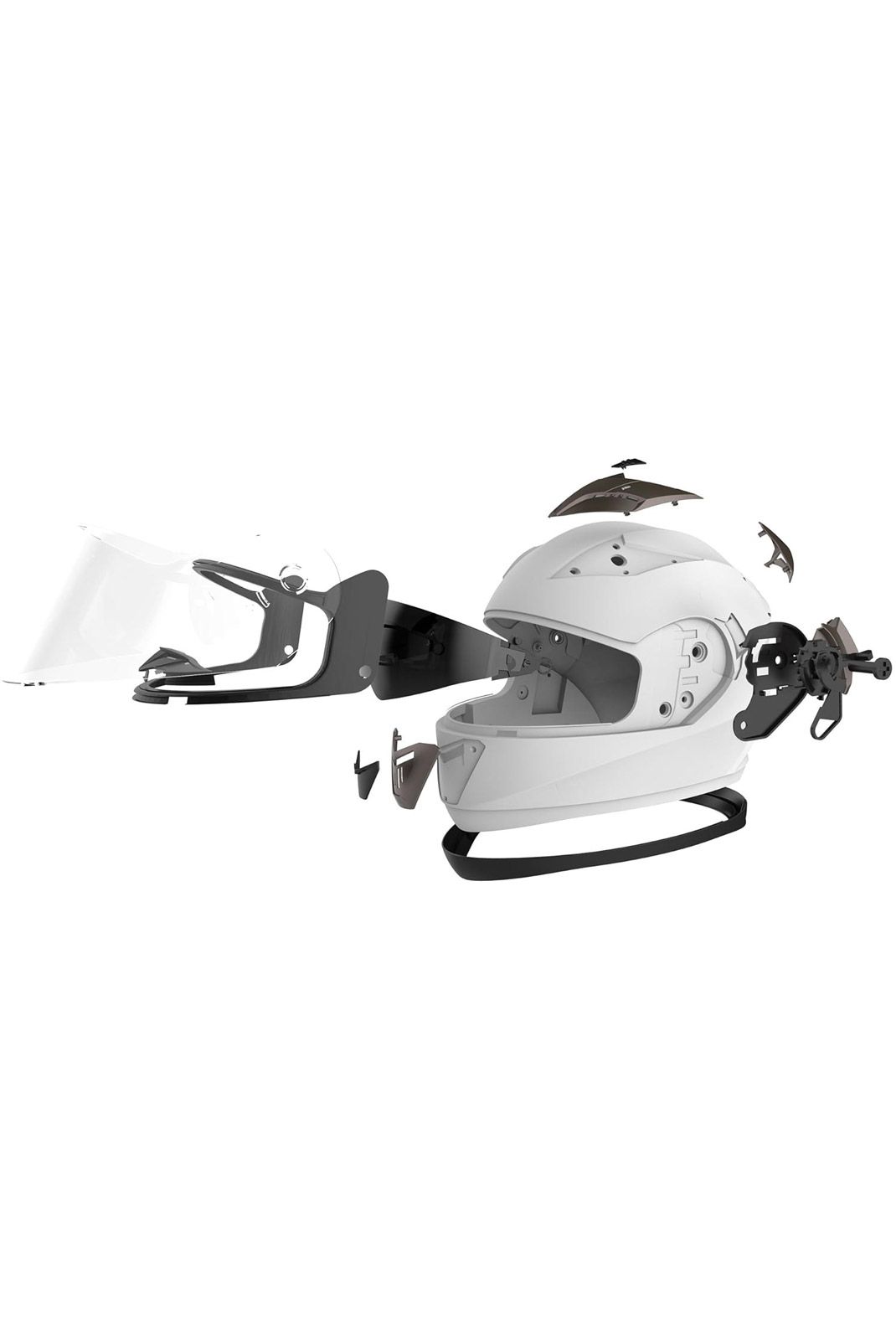 Casque Moto Intégral ECE YEMA Homologué-YEMA Double Visière XL (61-62cm)