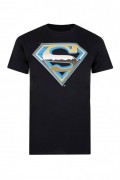 T-shirt - Superman Chrome Logo - CDMTS034BLK