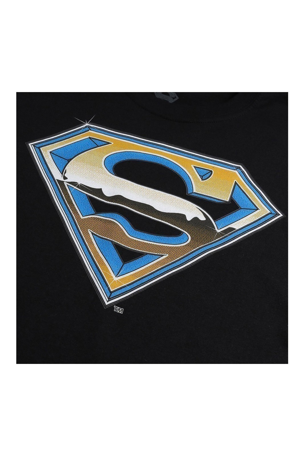 T-shirt - Superman Chrome Logo - CDMTS034BLK