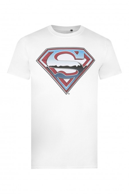 T-shirt - Superman Chrome Logo - CDMTS034WHT