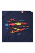 T-shirt - Superman Torn Logo - GBMTS127NVY