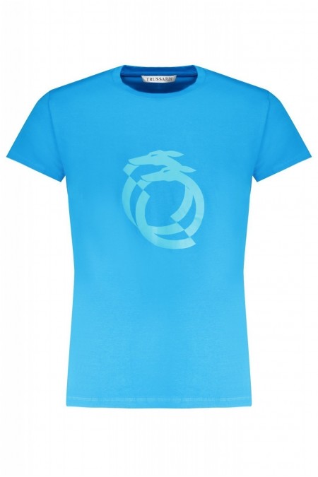 T-shirt manches courtes - TRUSSARDI - Azzurro