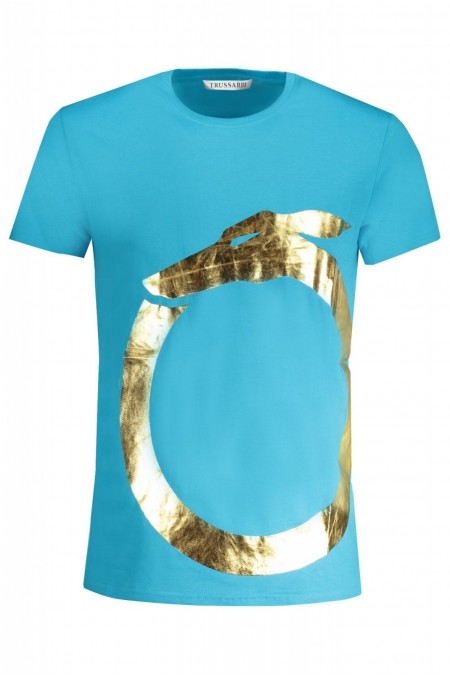 T-shirt manches courtes - TRUSSARDI - Azzurro