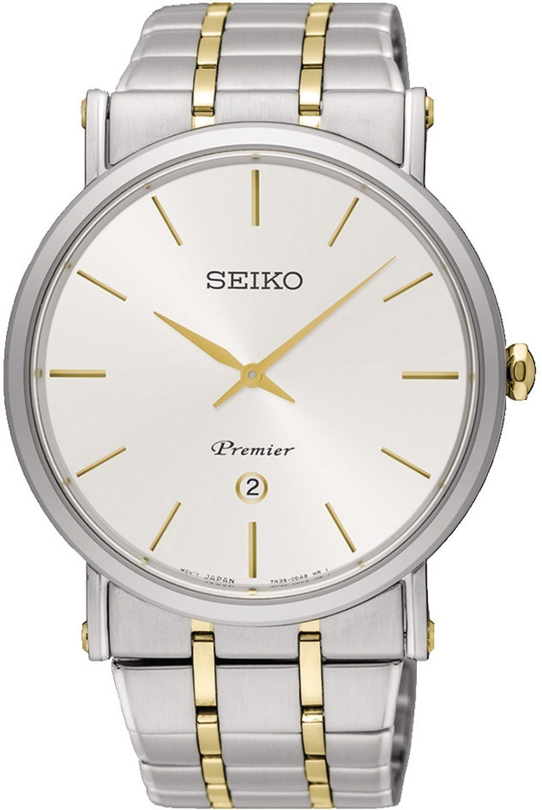 Montre Quartz - SEIKO - Steel / Golden / White