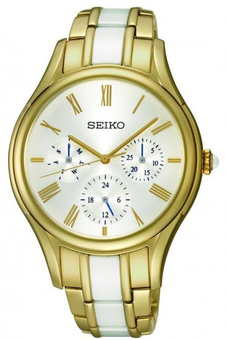 Montre Quartz - SEIKO - Golden / Golden-White / White