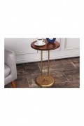 Table d'appoint - Gold / Walnut - 1163