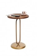 Table d'appoint - Gold / Walnut - 1163