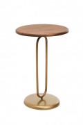 Table d'appoint - Gold / Walnut - 1163