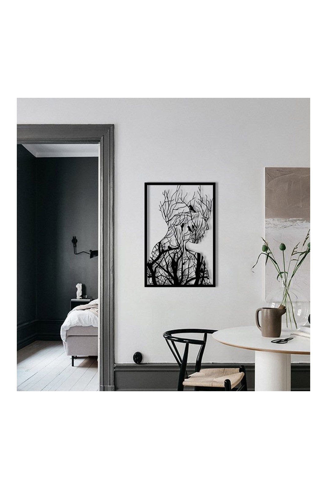 Accessoire mural décoratif en métal - Black - NZ1280