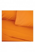 Drap-housse simple - 90x200+30cm - Orange - 2110