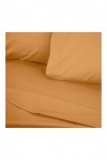 Drap-housse simple - 90x200+30cm - Orange - 2111