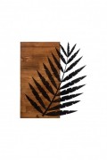 Accessoire mural décoratif en bois - Black / Walnut - NZ1717