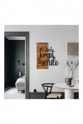 Accessoire mural décoratif en bois - Black / Walnut - NZ1748