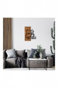 Accessoire mural décoratif en bois - Black / Walnut - NZ1748