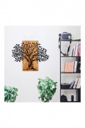 Accessoire mural décoratif en bois - Black / Walnut - NZ1771