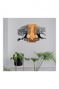 Accessoire mural décoratif en bois - Black / Walnut - NZ1774