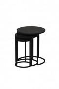 Table gigogne (3 pièces) - Black - 1233