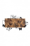 Accessoire mural décoratif en bois - Black / Walnut - NZ1861