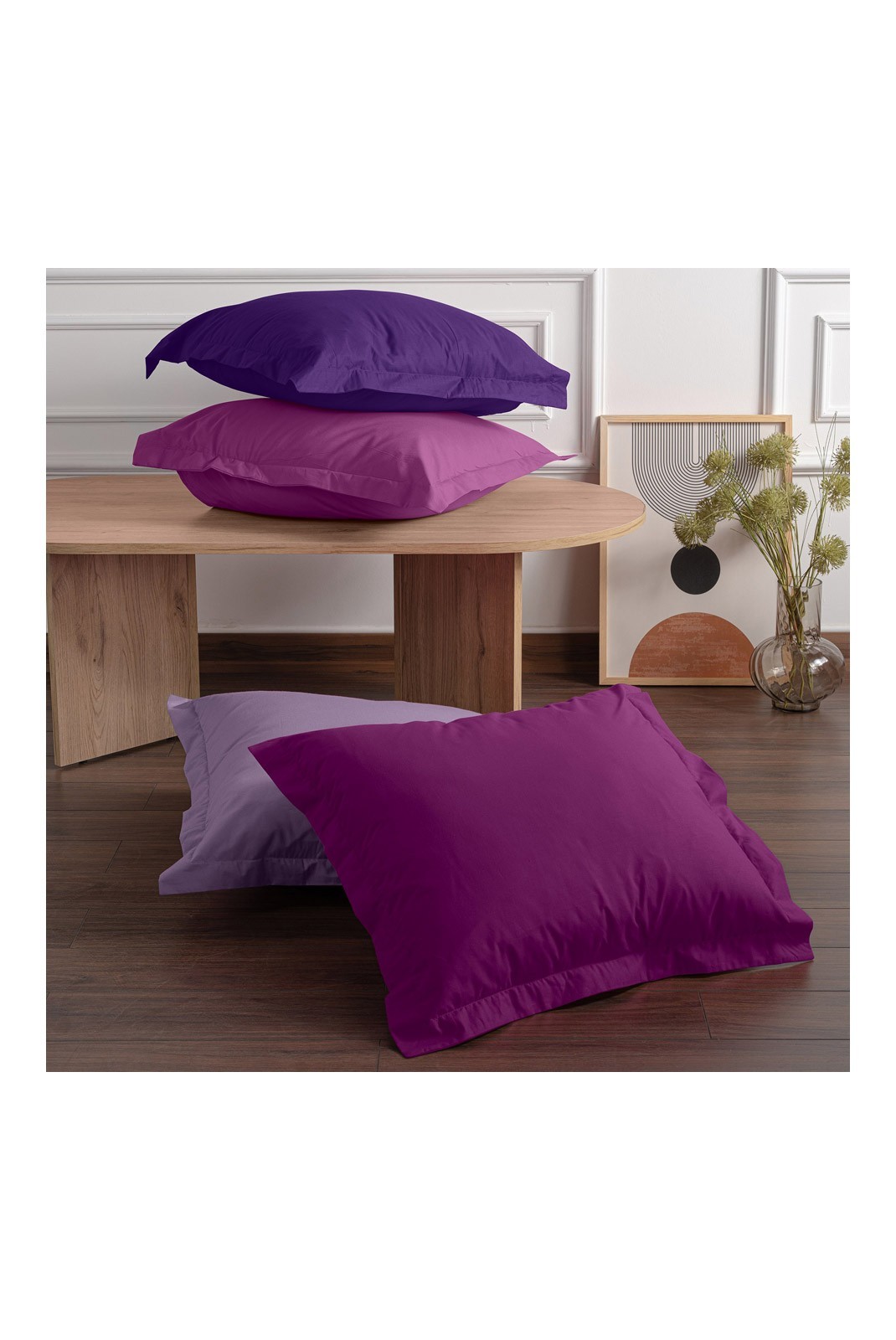 Ensemble de taies d'oreiller  - 60x60cm - Purple - 6101