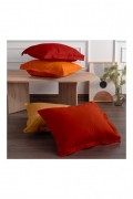 Ensemble de taies d'oreiller  - 60x60cm - Orange - 6110