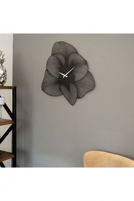 Horloge murale décorative en métal - Black - TP1505