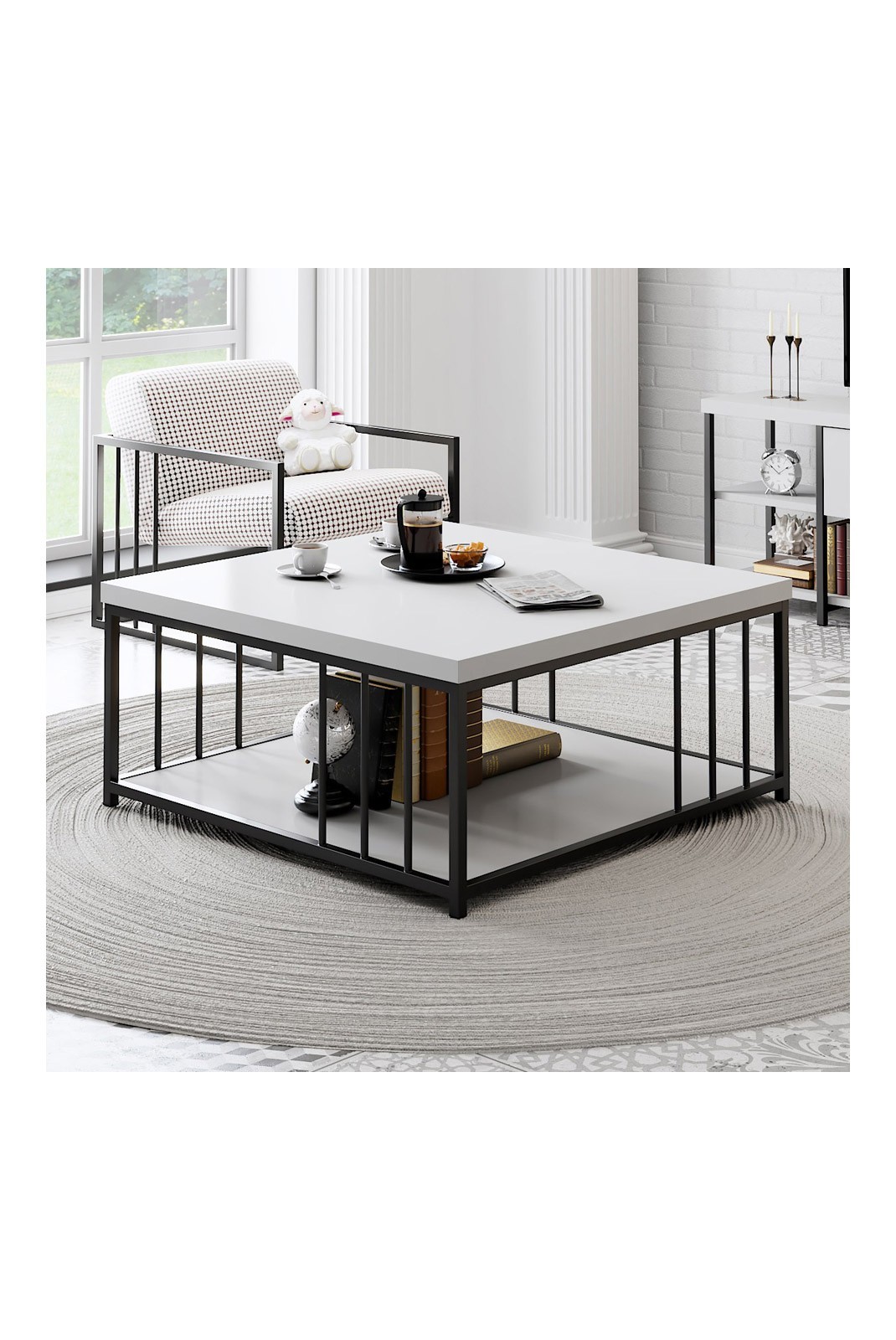 Table basse - White / Black - 1137