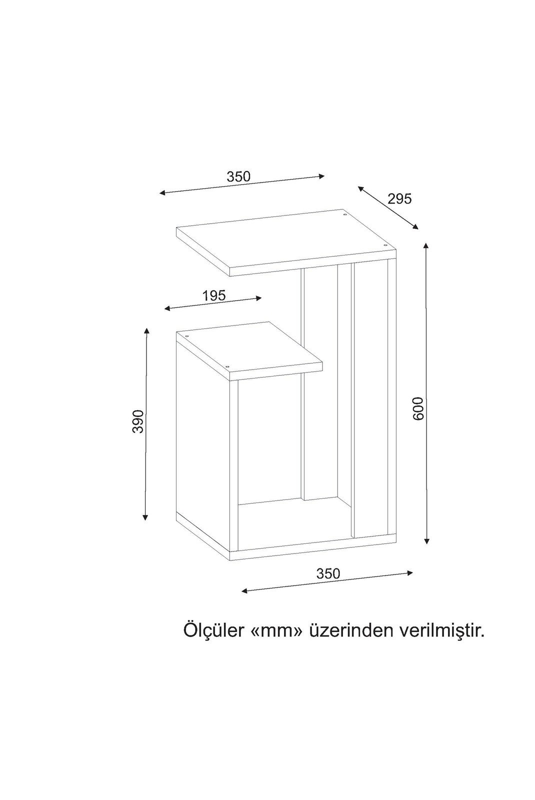 Table d'appoint - White - 2818