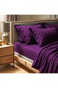 Drap-housse - 160x200+30cm - Purple - 2101