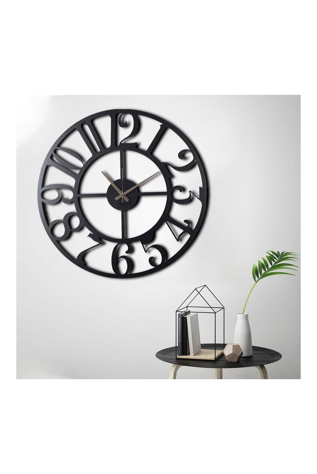 Horloge murale décorative en métal - Black - SG1103