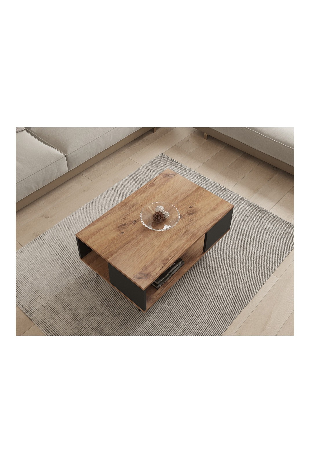 Table basse - Walnut / Black - 2833