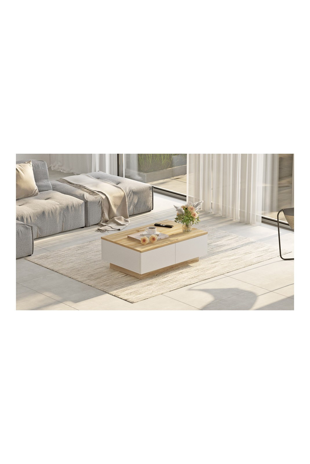 Table basse - Oak / White - 1133