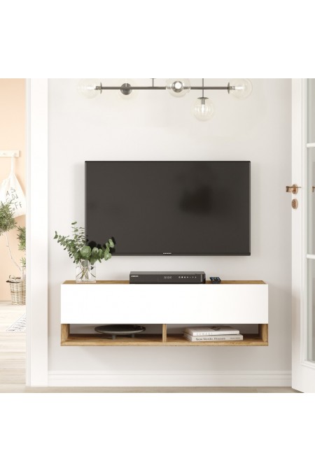 Meuble TV - Atlantic Pine / White - 1619