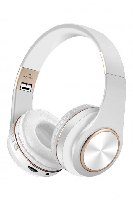 Casque stéréo Bluetooth V5.0 - Edition STUDIO - Blanc