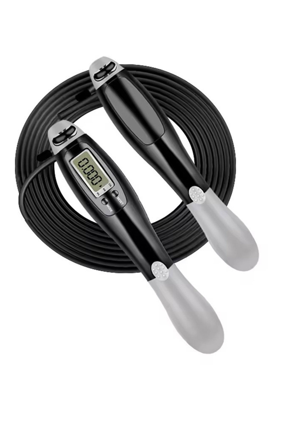 Corde à sauter SYNERFIT avec compteur numérique - Noir