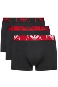 Tripack boxers coton stretch Emporio armani 38121 NERO/NERO/NERO 111357 4F715