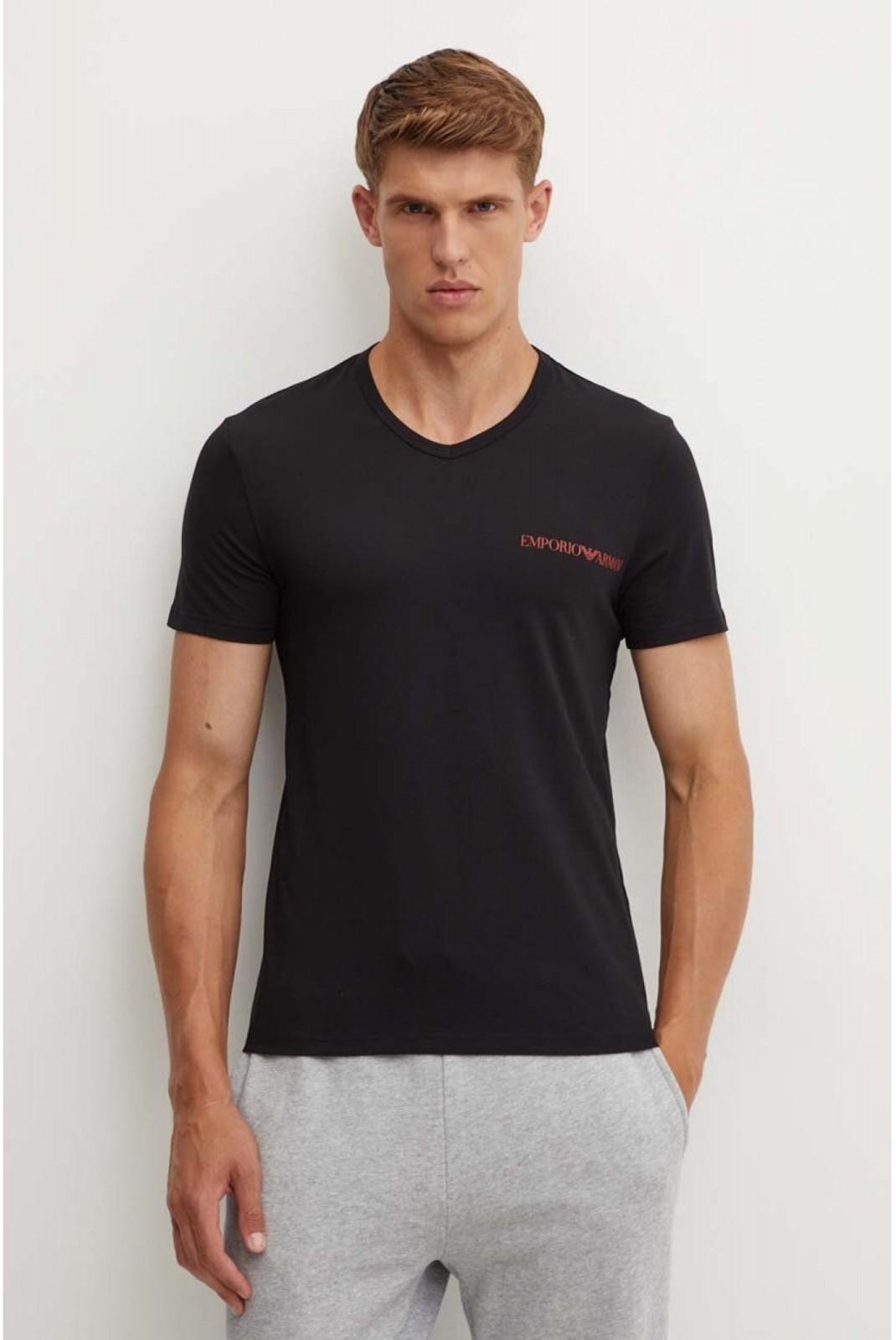 Bipack TShirts col V Emporio armani 23820 NERO/NERO 111849 4F717