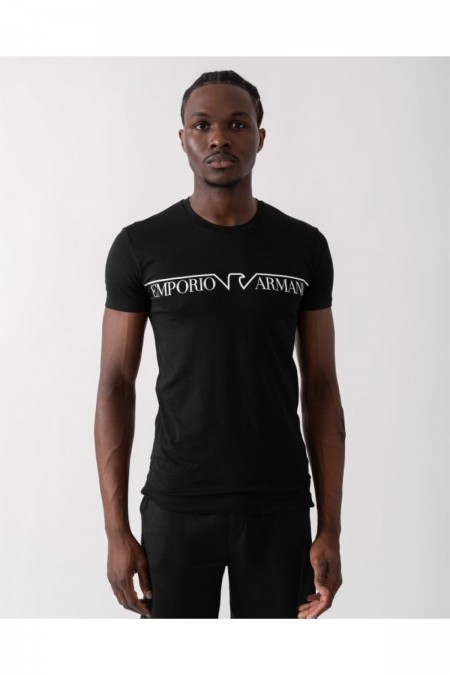 TShirt MC coton stretch Emporio armani 00020 NERO 111035 4F516