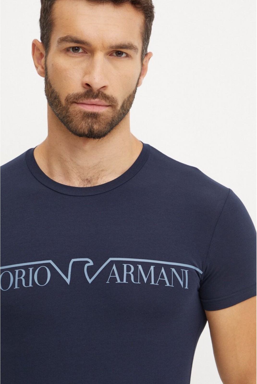 TShirt MC coton stretch Emporio armani 00135 MARINE 111035 4F516