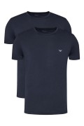 Bipack TShirts coton Emporio armani 70835 MARINE/MARINE 111267 4F722