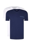 Bipack TShirts col V Emporio armani 33034 INCHIOSTRO/BIANCO 111849 4F717