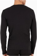 TShirt stretch ML logo brodé Emporio armani 00020 NERO 111023 4F512