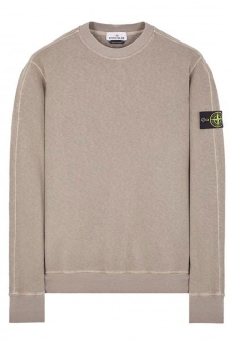 Sweatshirt - STONE ISLAND - Dove Gray / Sand