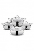 Ensemble de casseroles (8 pièces) - Silver - N1301