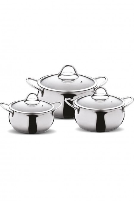 Ensemble de casseroles (6 pièces) - Silver - N1302