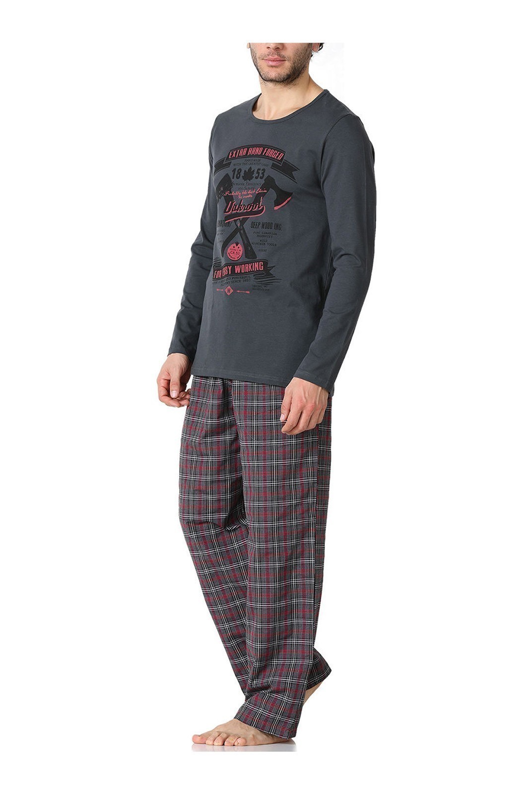 Pyjama - 002-000265 - Fume. Red - Fume / Red - 190MRE1502